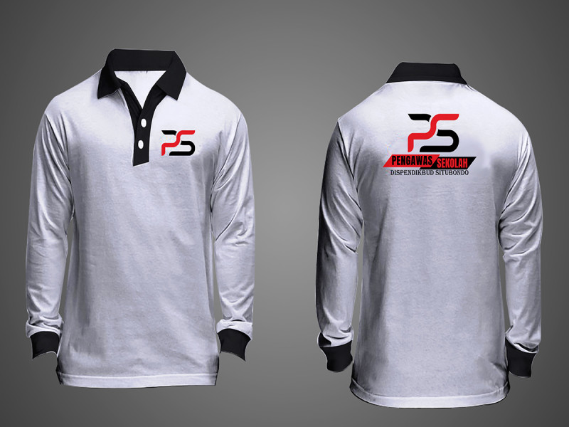 Kaos Polo long sleeves + DTF